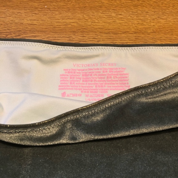 Victoria Secret Swim Bikini Green Velour Bottom size Large - Picture 2 of 5